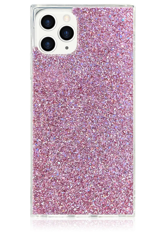 SQUARE® Pink Glitter iPhone Case - Image 21