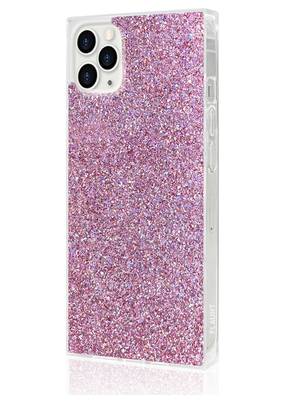 SQUARE® Pink Glitter iPhone Case - Image 22
