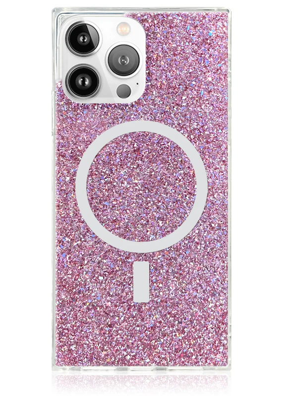 SQUARE® Pink Glitter iPhone Case - Image 25