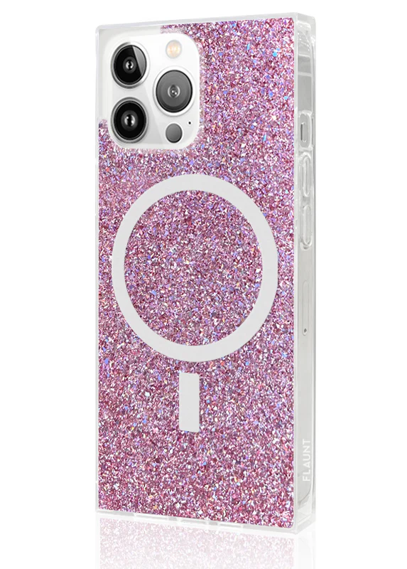 SQUARE® Pink Glitter iPhone Case - Image 28