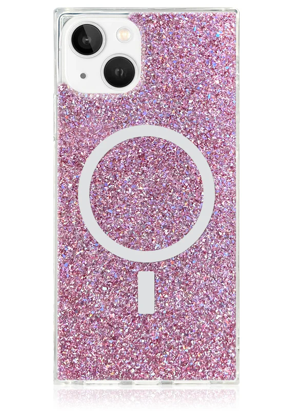 SQUARE® Pink Glitter iPhone Case - Image 29