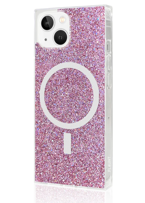 SQUARE® Pink Glitter iPhone Case - Image 30
