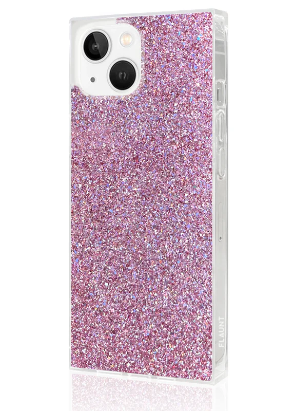 SQUARE® Pink Glitter iPhone Case - Image 8