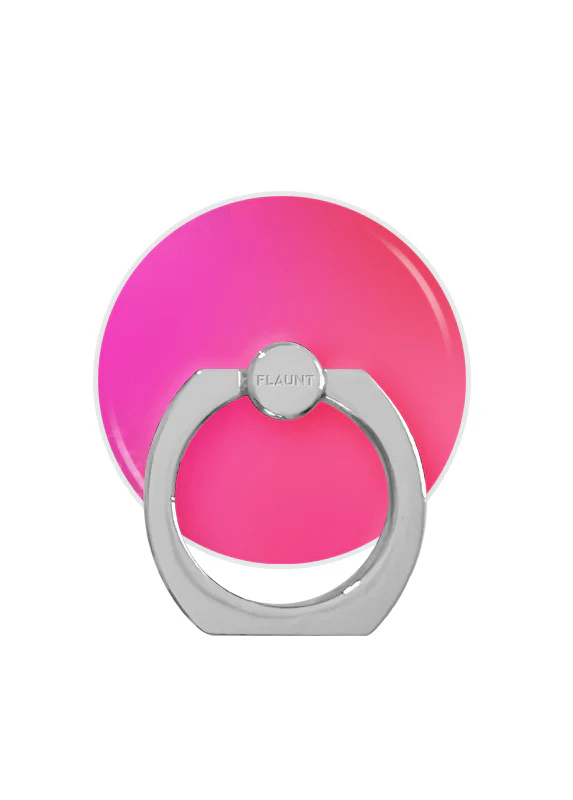 Pink Iridescent Adhesive Phone Ring Stand