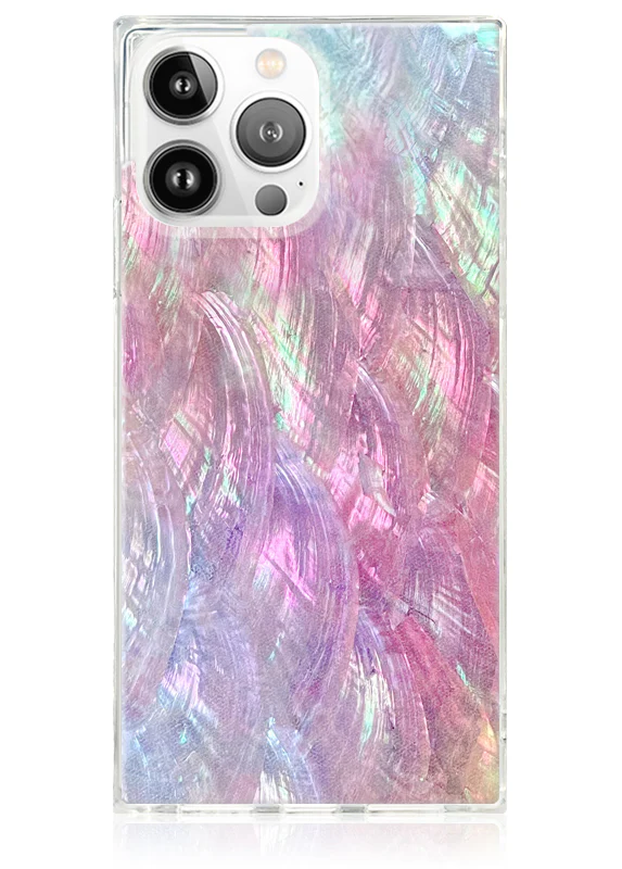 SQUARE® Pink Mother of Pearl iPhone Case - Image 29