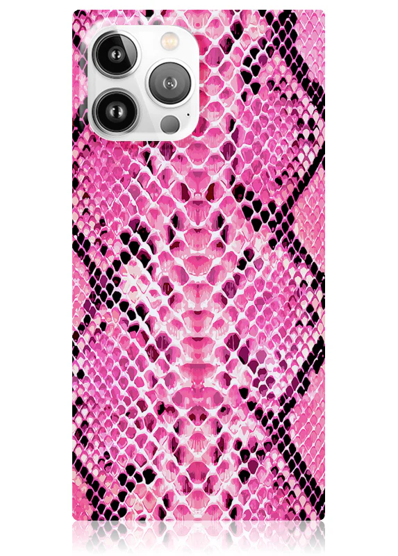 SQUARE® Pink Python iPhone Case
