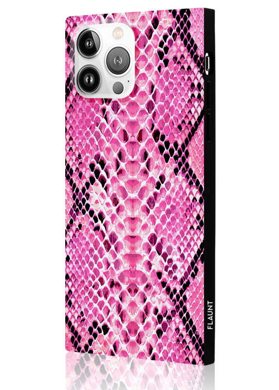 SQUARE® Pink Python iPhone Case - Image 2