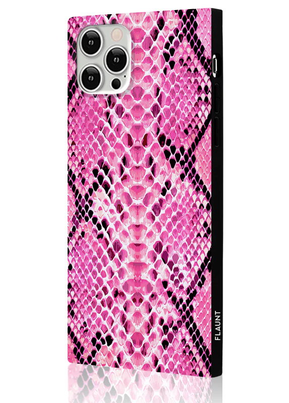 SQUARE® Pink Python iPhone Case - Image 4