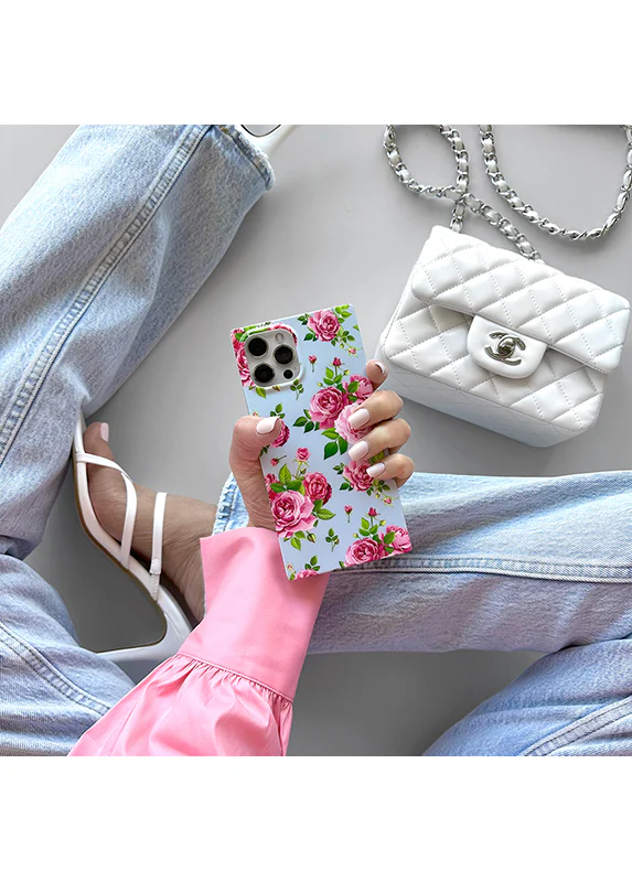 SQUARE® Pink Rose Bouquet iPhone Case - Image 48