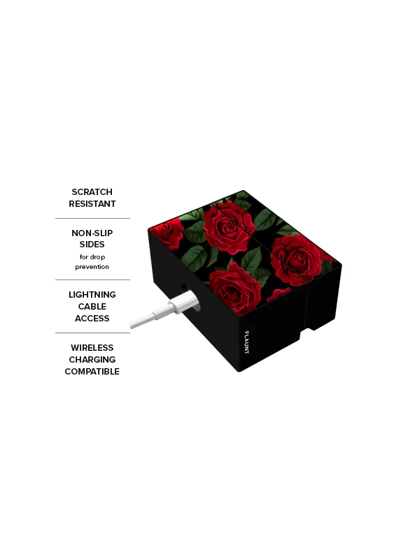 SQUARE® Rose Print AirPods Case - Image 4