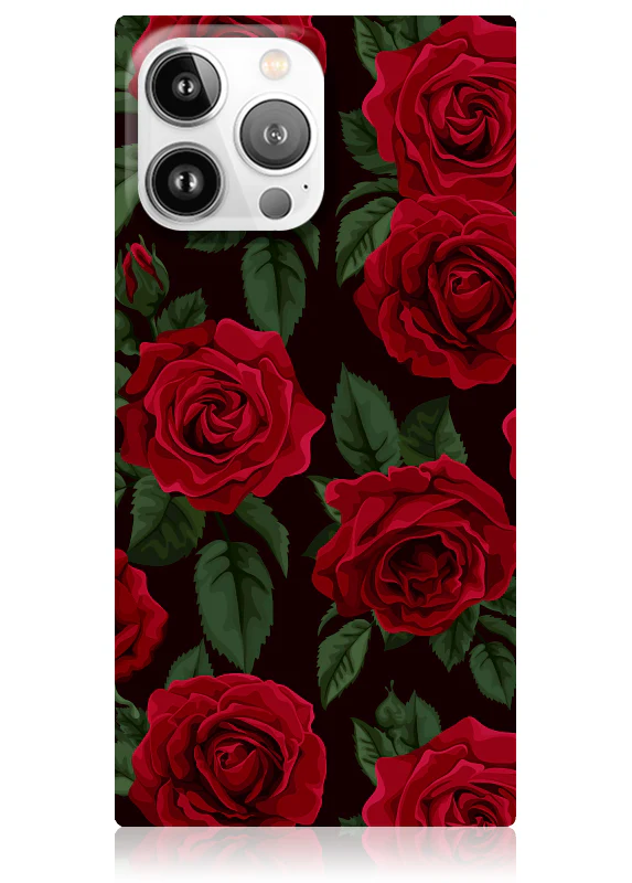 SQUARE® Rose Print iPhone Case - Image 43