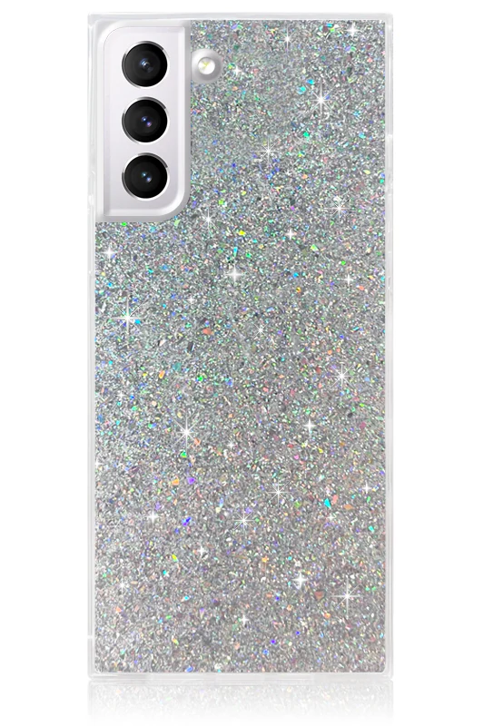 SQUARE® Silver Glitter Galaxy Case - Image 13