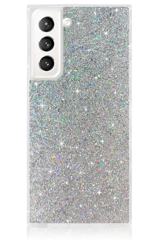 SQUARE® Silver Glitter Galaxy Case - Image 27