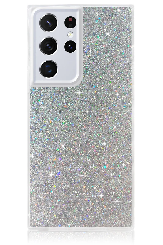 SQUARE® Silver Glitter Galaxy Case - Image 3
