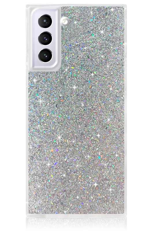 SQUARE® Silver Glitter Galaxy Case - Image 5