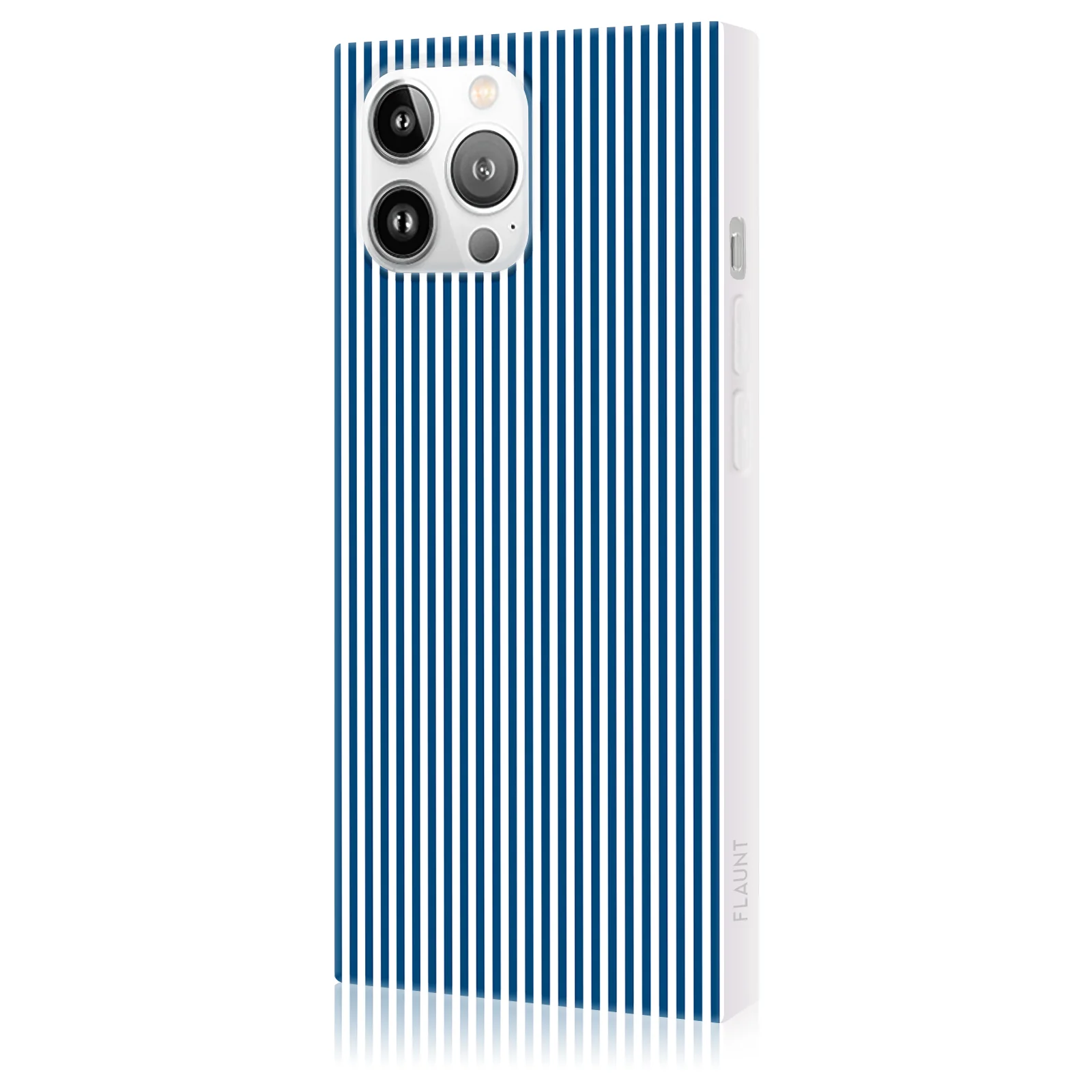 SQUARE® Blue & White Oxford Stripe iPhone Case - Image 26