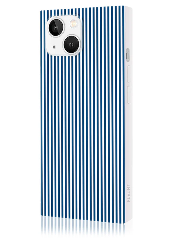SQUARE® Blue & White Oxford Stripe iPhone Case - Image 34