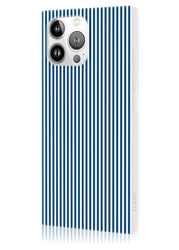 SQUARE® Blue & White Oxford Stripe iPhone Case - Image 6