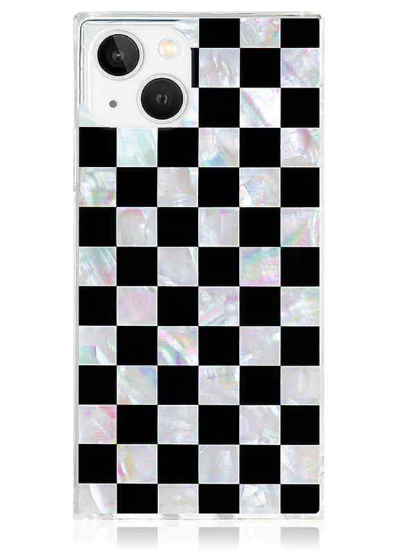 SQUARE® Checkered Mother of Pearl iPhone Case - Image 33