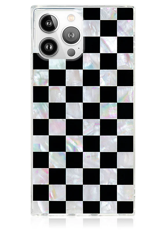 SQUARE® Checkered Mother of Pearl iPhone Case - Image 35