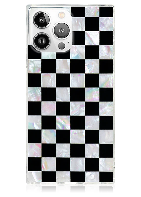 SQUARE® Checkered Mother of Pearl iPhone Case - Image 5