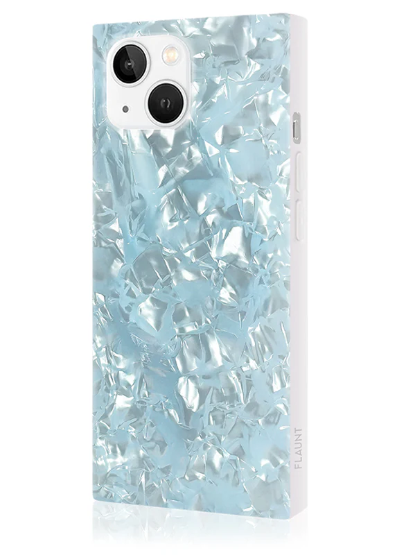 SQUARE® Icy Blue Pearl iPhone Case - Image 24