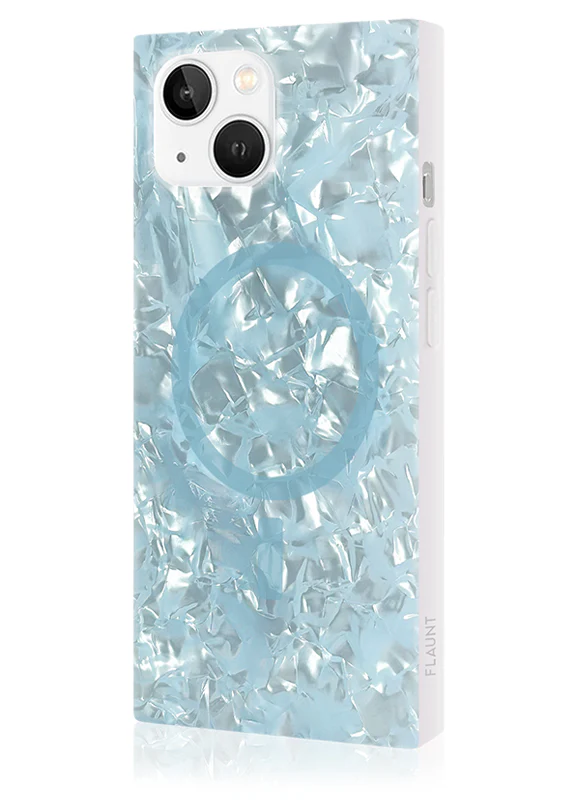SQUARE® Icy Blue Pearl iPhone Case - Image 30