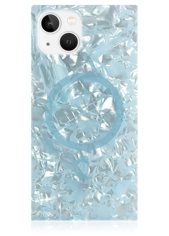 SQUARE® Icy Blue Pearl iPhone Case - Image 41
