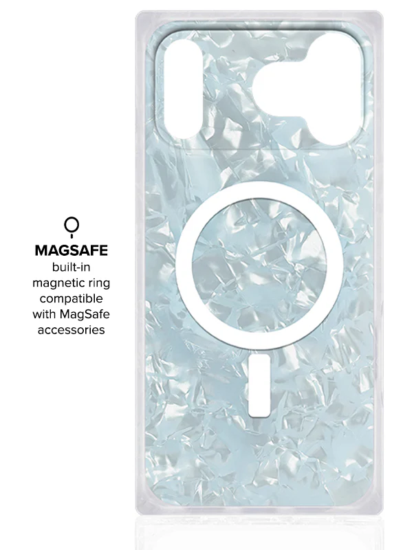 SQUARE® Icy Blue Pearl iPhone Case - Image 72