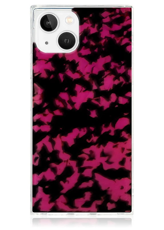 SQUARE® Raspberry Tortoise Shell iPhone Case - Image 11
