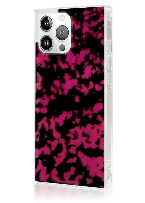 SQUARE® Raspberry Tortoise Shell iPhone Case - Image 20