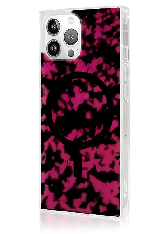 SQUARE® Raspberry Tortoise Shell iPhone Case - Image 30