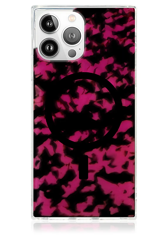 SQUARE® Raspberry Tortoise Shell iPhone Case - Image 33