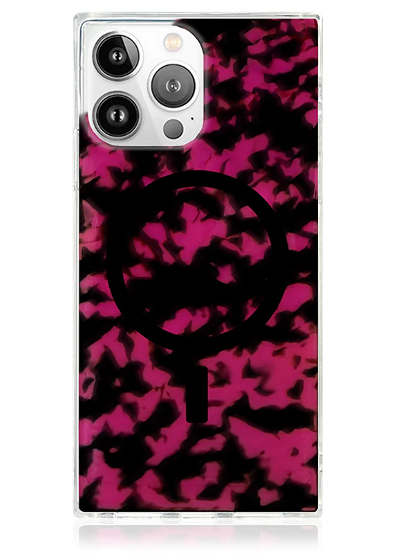 SQUARE® Raspberry Tortoise Shell iPhone Case - Image 37