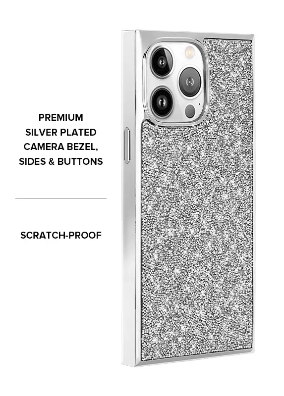 Elite Collection - SQUARE® Silver Crystal Elegance iPhone Case - Image 15