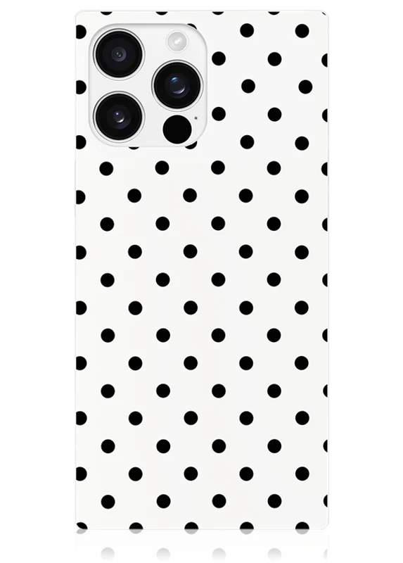 SQUARE® White Polka Dot iPhone Case - Image 19