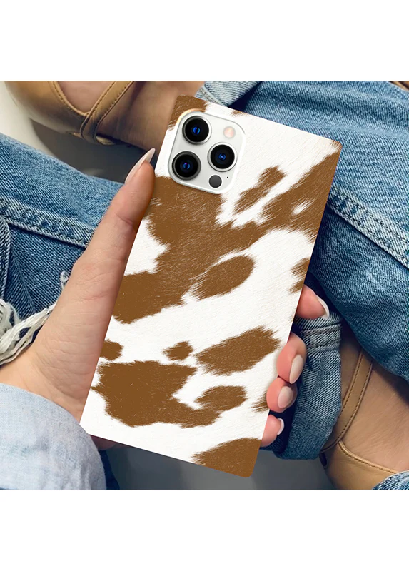 SQUARE® Tan Cow iPhone Case - Image 47