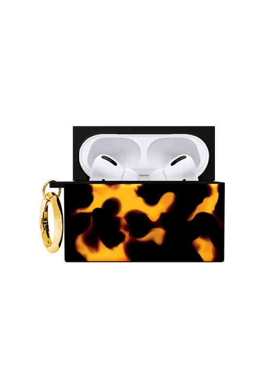 SQUARE® Tortoise Print AirPods Case - Image 12