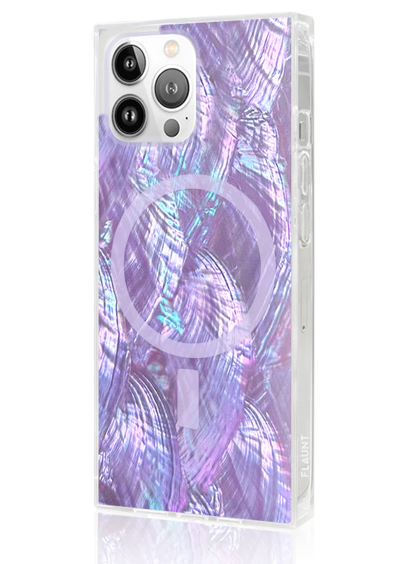 SQUARE® Violet Mother of Pearl iPhone Case - Image 36