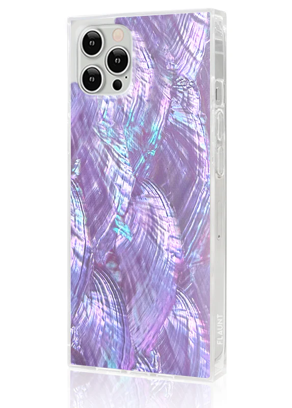 SQUARE® Violet Mother of Pearl iPhone Case - Image 4