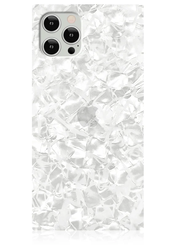 SQUARE® White Pearl iPhone Case - Image 11