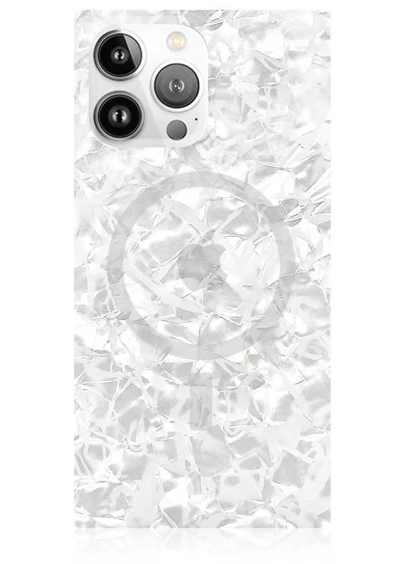 SQUARE® White Pearl iPhone Case - Image 35