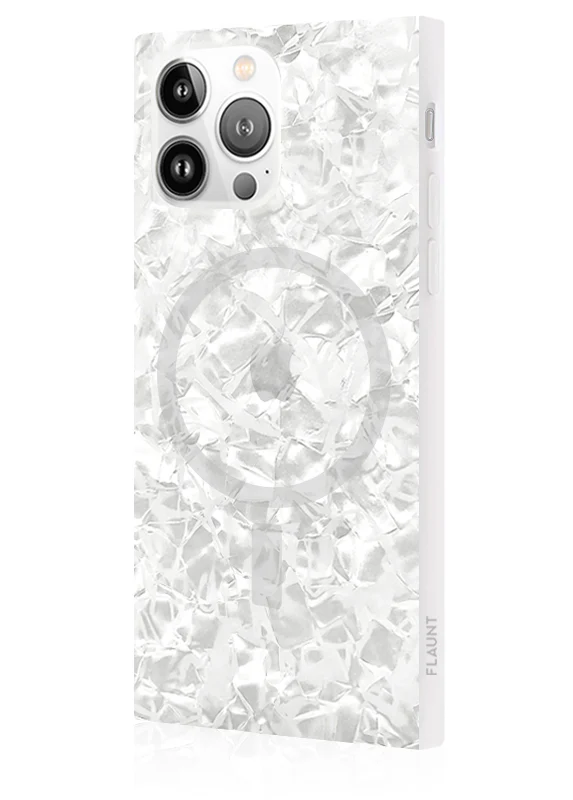 SQUARE® White Pearl iPhone Case - Image 36